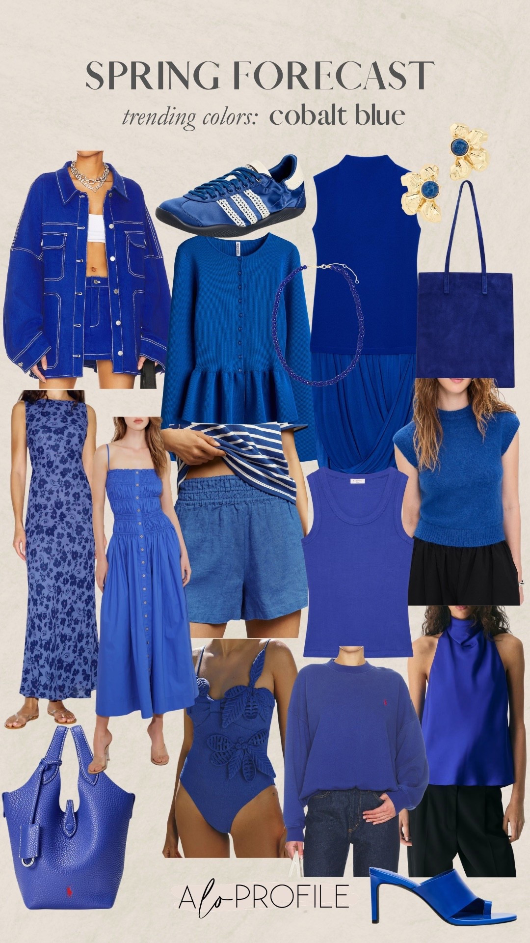 Spring Color Trends: Cobalt Blue💙🦋🧢🔹🫐🥿
