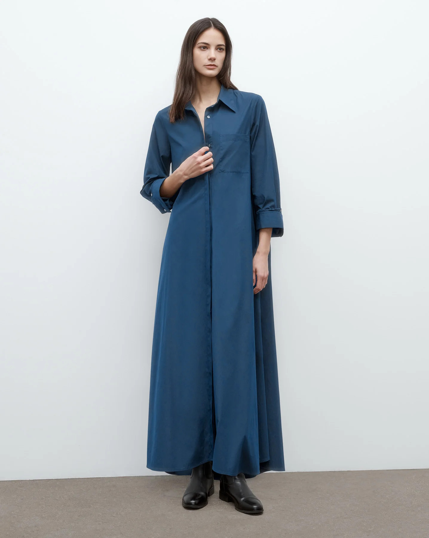 Jenny's Gown in Superfine Cotton Shirting | TWP