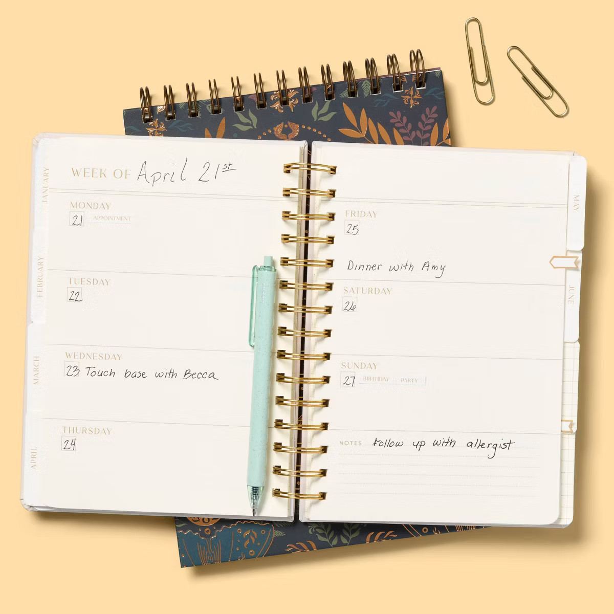 Twin Wire 6"x8" Planner Pink Leatherette - up&up™ | Target