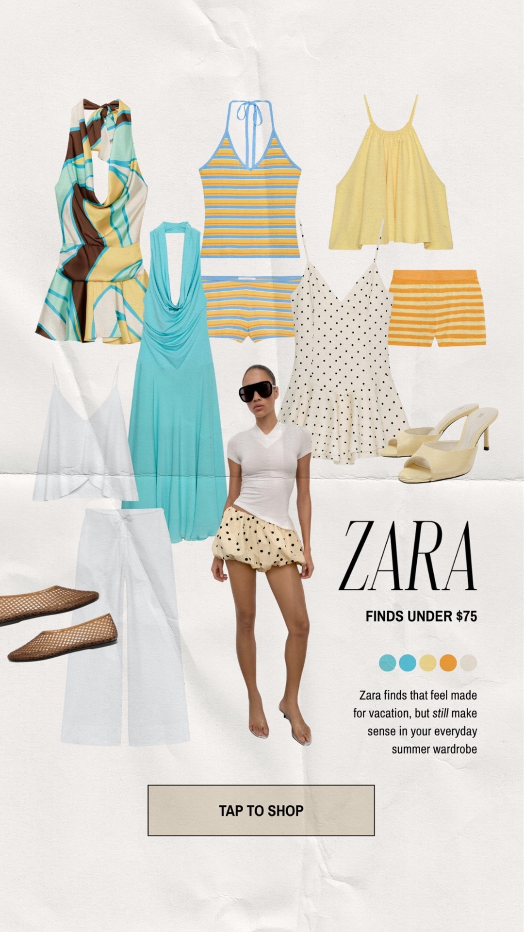 Zara finds for less!! 🤍

Zara outfit inspo, summer outfit ideas, turquoise, summer colors, spring, flats, sandals, kitten heels, beach dress, vacation outfits, matching set, mini dress, date outfits