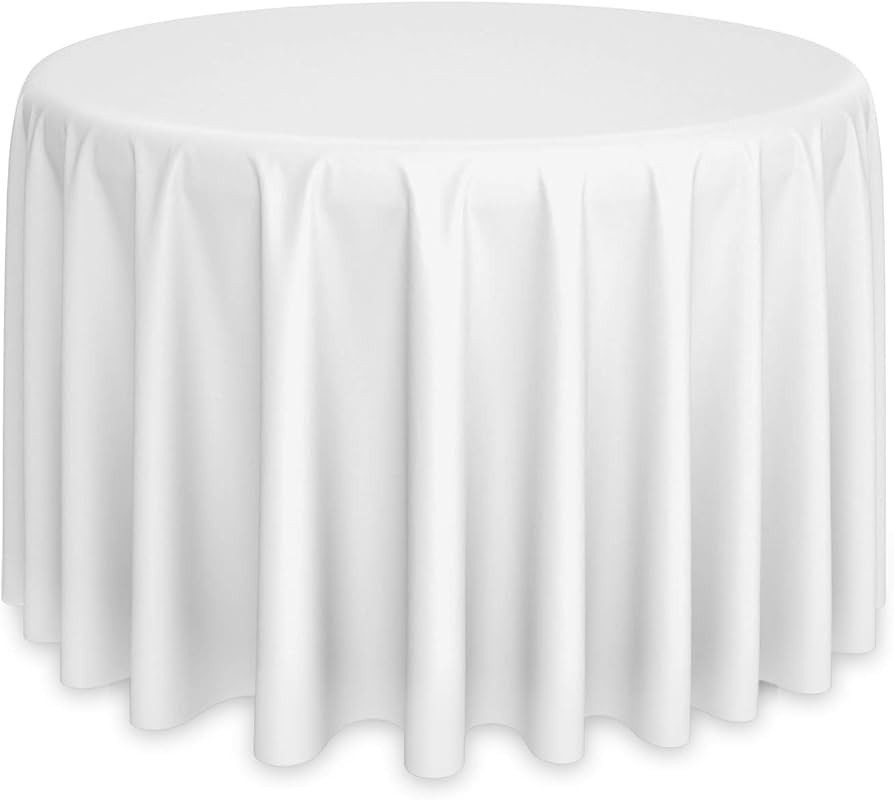 Lann's Linens - 5 Premium 120" Round Tablecloths for Wedding/Banquet/Restaurant - Polyester Fabri... | Amazon (US)