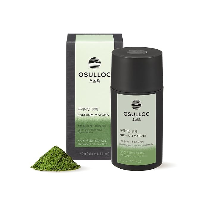 OSULLOC Premium Matcha Powder (Unsweetened), Premium Organic (USDA) Pure Leaf Green Tea from Jeju... | Amazon (US)