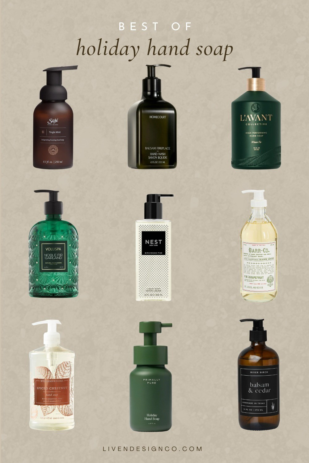 Holiday hand soap. Liquid soap. Seasonal soap. Gift idea. Guest bathroom. Natural soap. Clean beauty. Organic. 

#LTKHoliday #LTKSeasonal #LTKHome