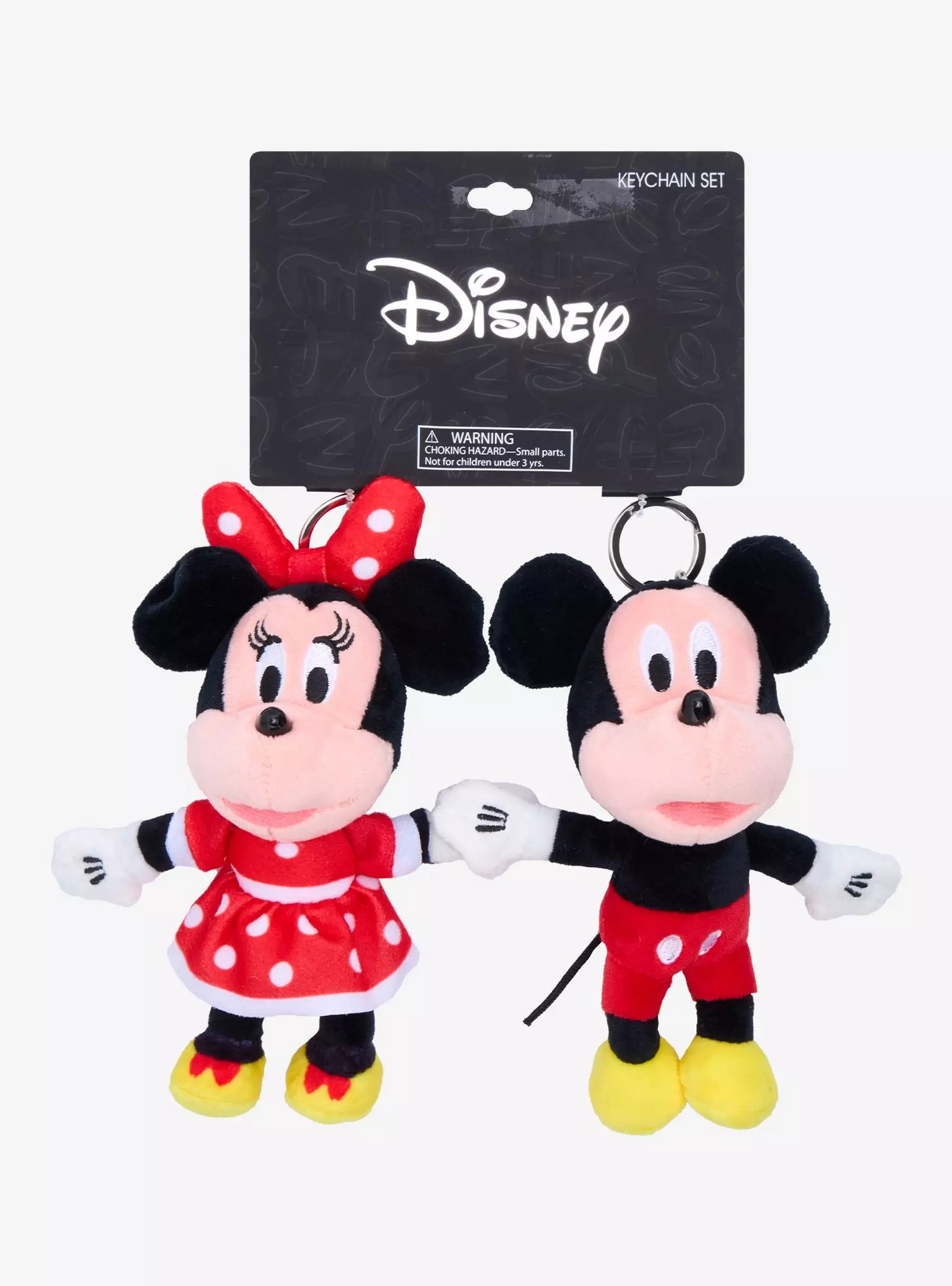 Disney Mickey & Minnie Plush Keychain Set — BoxLunch Exclusive | BoxLunch