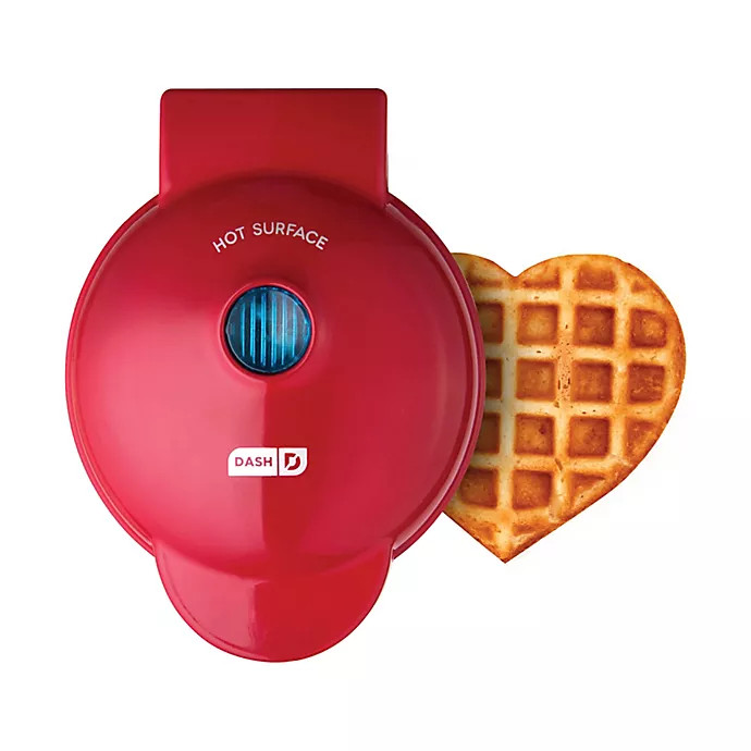 Dash® Heart Mini Waffle Maker in Red | Bed Bath & Beyond | Bed Bath & Beyond