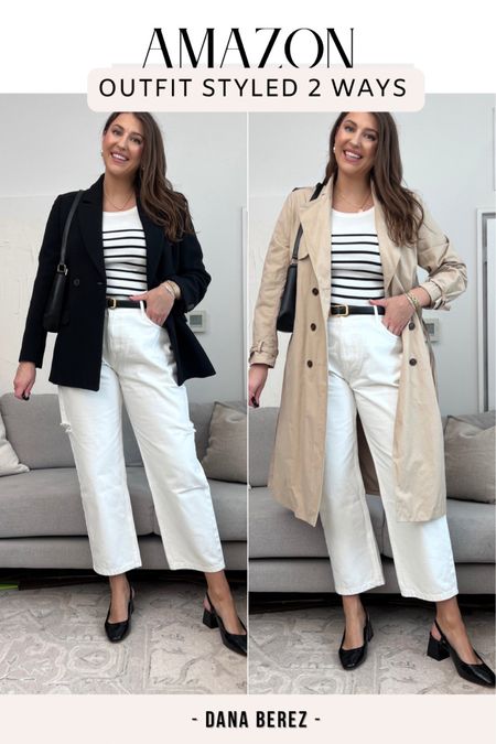Styling amazon striped shirt two different ways 
/ spring trench coat outfit 


Amazon fashion | amazon midsize | amazon womens fashion | amazon spring fashion | amazon outfit | amazon spring outfit 

#LTKmidsize #LTKfindsunder100 #LTKstyletip