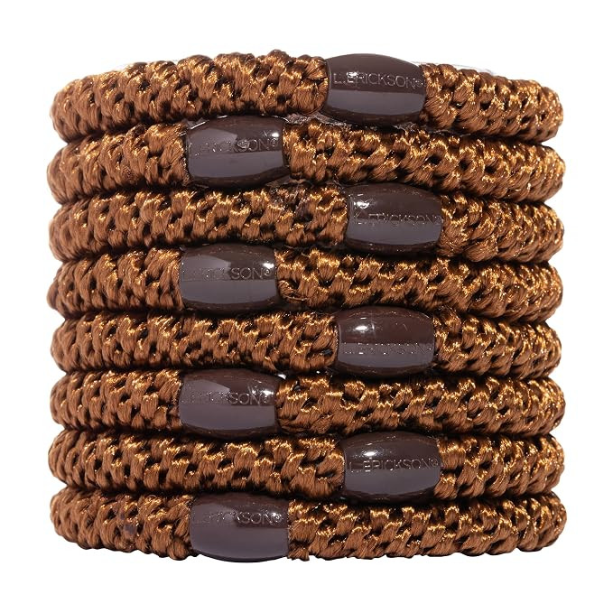 L. Erickson Hair Ties, 8 Count - Grab & Go Ponytail Holders - No Damage for Thick Hair - Strong, ... | Amazon (US)