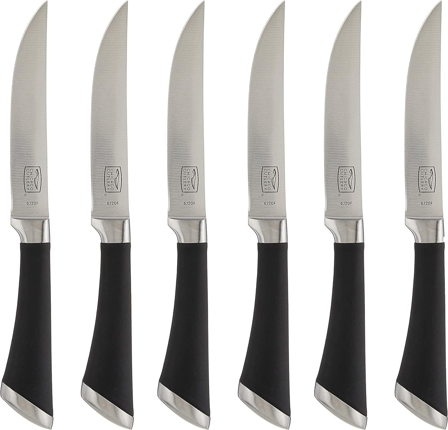 Chicago Cutlery Fusion 6 Piece Forged Premium Steak Knife Set, Cushion-Grip Handles with Stainles... | Amazon (US)