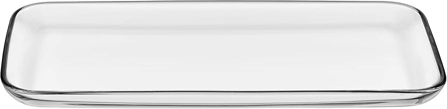 Barski Glass Rectangular Tray - Serving Tray- Platter - Classic Clear - 12.8" Length - Made in Eu... | Amazon (US)
