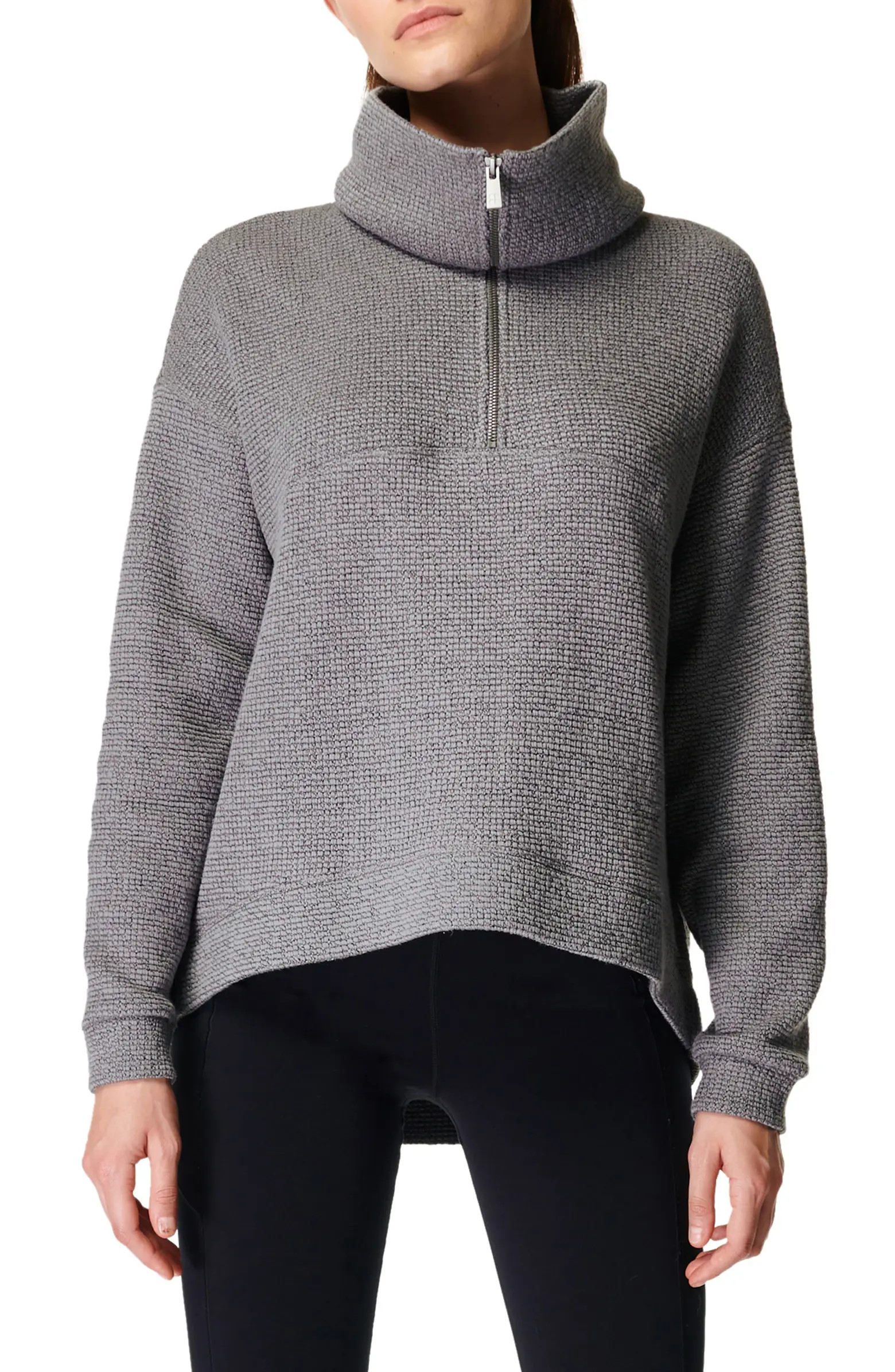 Restful Bouclé Half Zip Pullover | Nordstrom