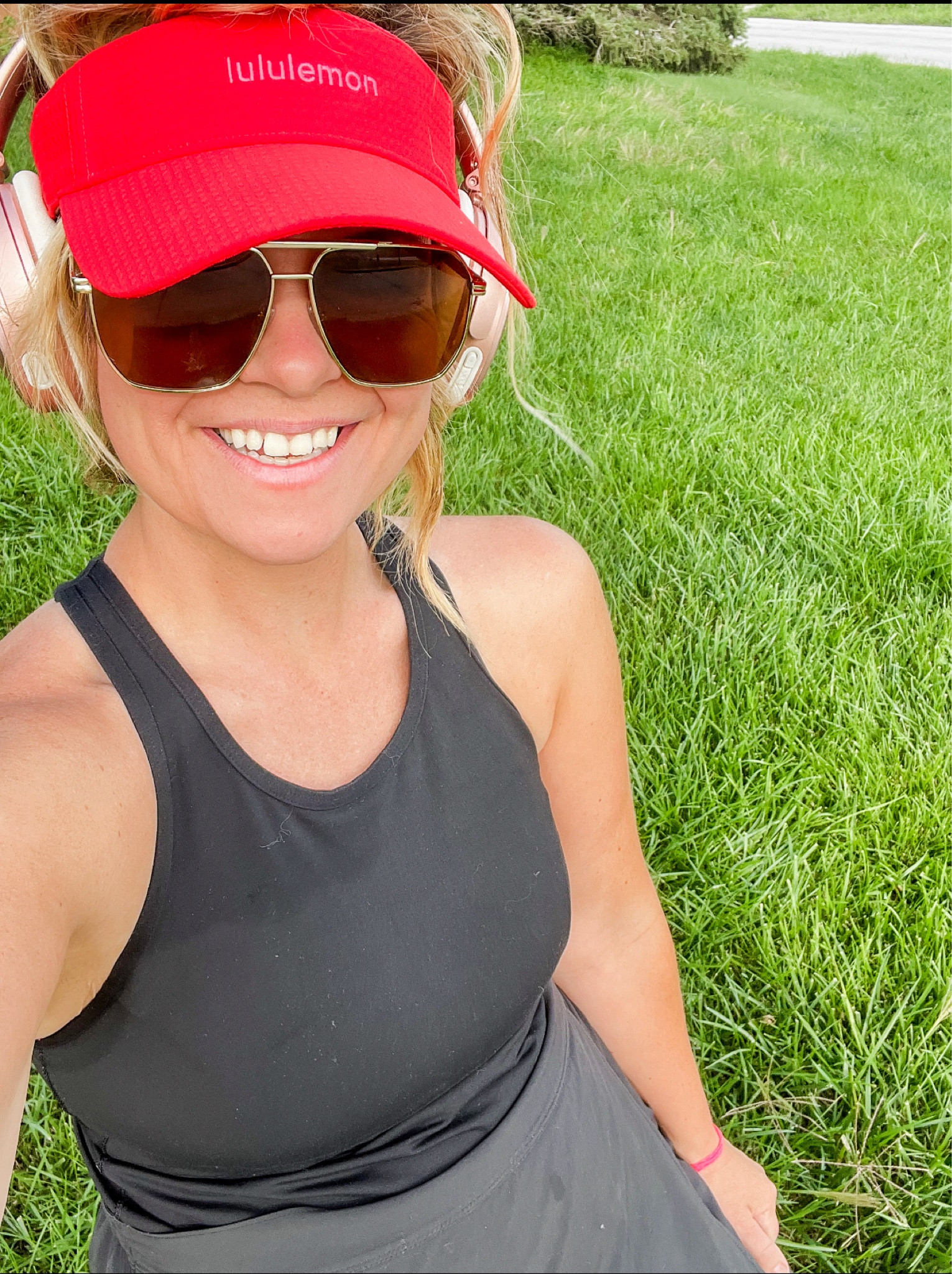 Summer outfits 
Athlesiure
Comfortable beautiful clothing
Red hat 
Visor
LuluLemon top and hat 
Skirt 
Ons
Amazon sunglasses
Black tank top with built in bra
Walking outfit 
Workout clothing 
Womens clothing 6-8 size medium 

#LTKunder100 #LTKFitness #LTKFind