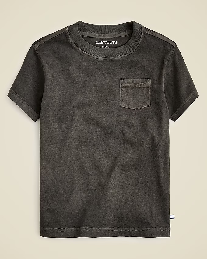 Kids' new garment-dyed pocket T-shirt | J. Crew US
