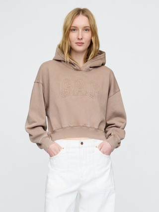 VintageSoft Crop Logo Hoodie | Gap (US)