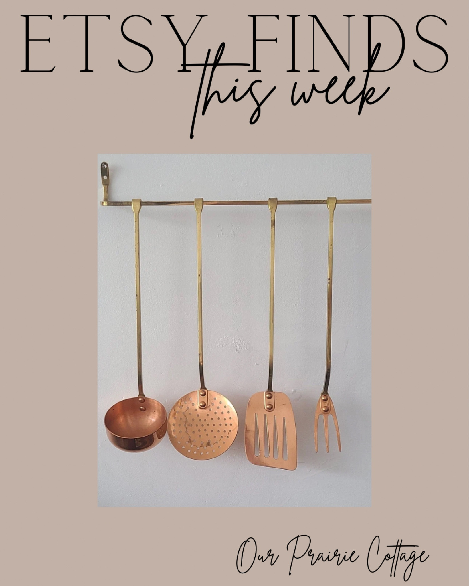 Etsy finds copper utensils 

#LTKstyletip #LTKfindsunder100 #LTKhome