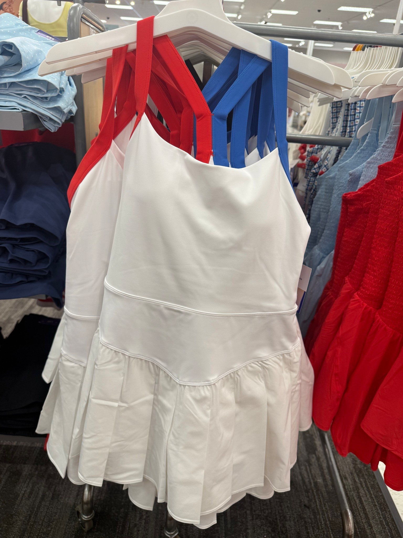Americana outfit idea! Red athletic dress from Target, red activewear romper from Target, Memorial Day outfit, fitness, summer fashion, casual summer outfits, target fashion 

#LTKootd #LTKActive #LTKTravel