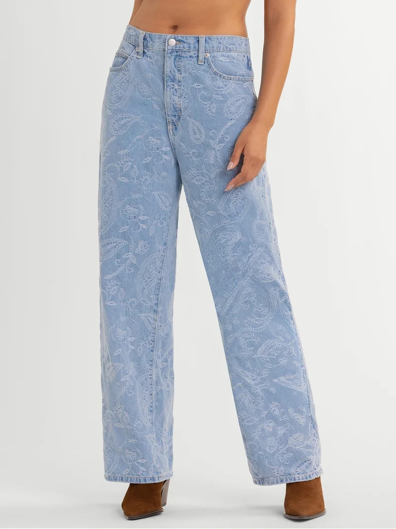 Jessica Simpson Women's Zinnia Wide Leg Jean, Sizes 2-16 | Walmart (US)