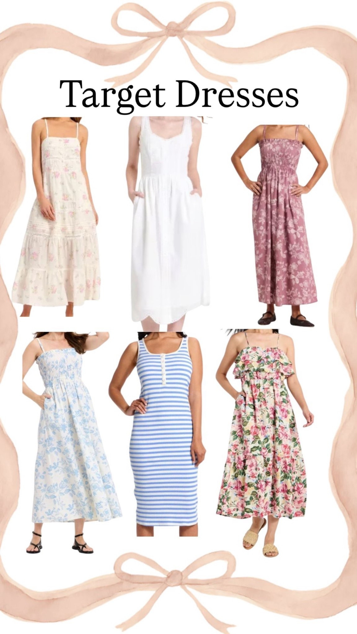 Spring & Easter dresses from Target you’ll wear on repeat 🌸🐣👗
Target dresses | spring dresses Target | Easter dresses outfit | floral dresses | pastel dresses | midi dresses | casual spring outfits | church dresses | brunch outfits | affordable dresses under $50 | Target fashion finds | Target outfit inspo | LTK style
#targetstyle #targetfinds #springdresses #easteroutfit #easterdress #ltkstyle #affordablefashion #springfashion #pastelstyle #dressseason

#LTKootd #LTKmomlife #LTKSaleAlert