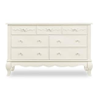 Aurora Ivory Lace Double Dresser (7-Drawer) | The Home Depot