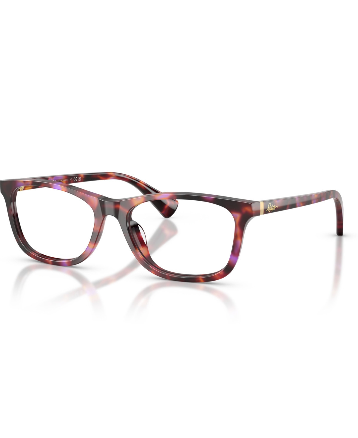 Ralph by Ralph Lauren Women's Rectangle Eyeglasses, RA7179U - Shiny Purple Havana | Macy's