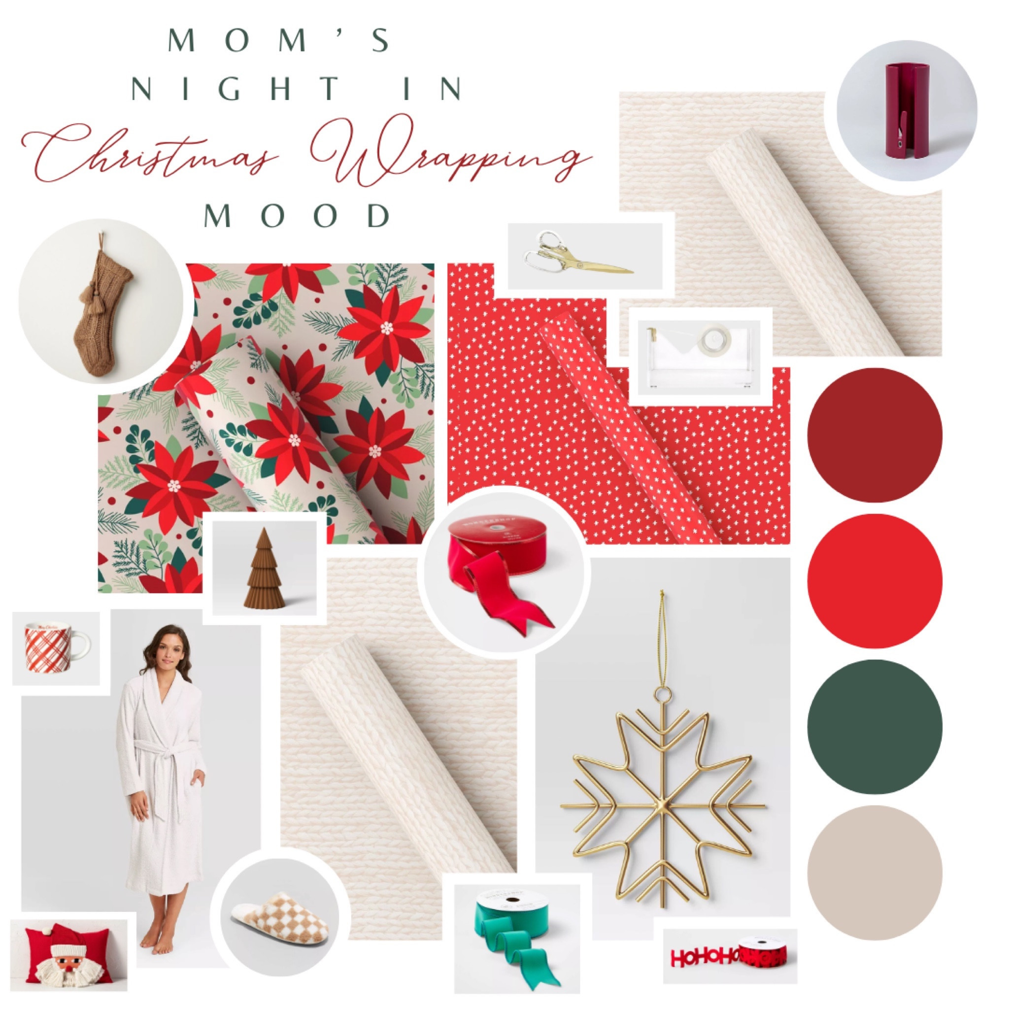 Mom’s night in wrapping vibe #wrapping #wrappingpaper #giftwrap #giftwrapping #gifts #giftideas #robes #slippers #mugs #coffee #tea #hottea #scissors #tape #acrylic #tree #flocked #giftideas #giftsforher #target #home #targethome #homefinds #targetfinds

#LTKSeasonal #LTKHoliday #LTKhome