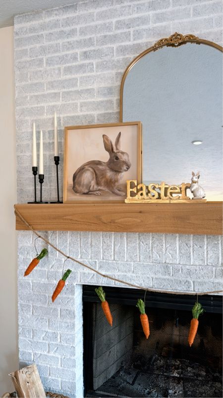 Easter home decor // fireplace decor // mantle decor // spring decor 

#LTKSeasonal #LTKhome