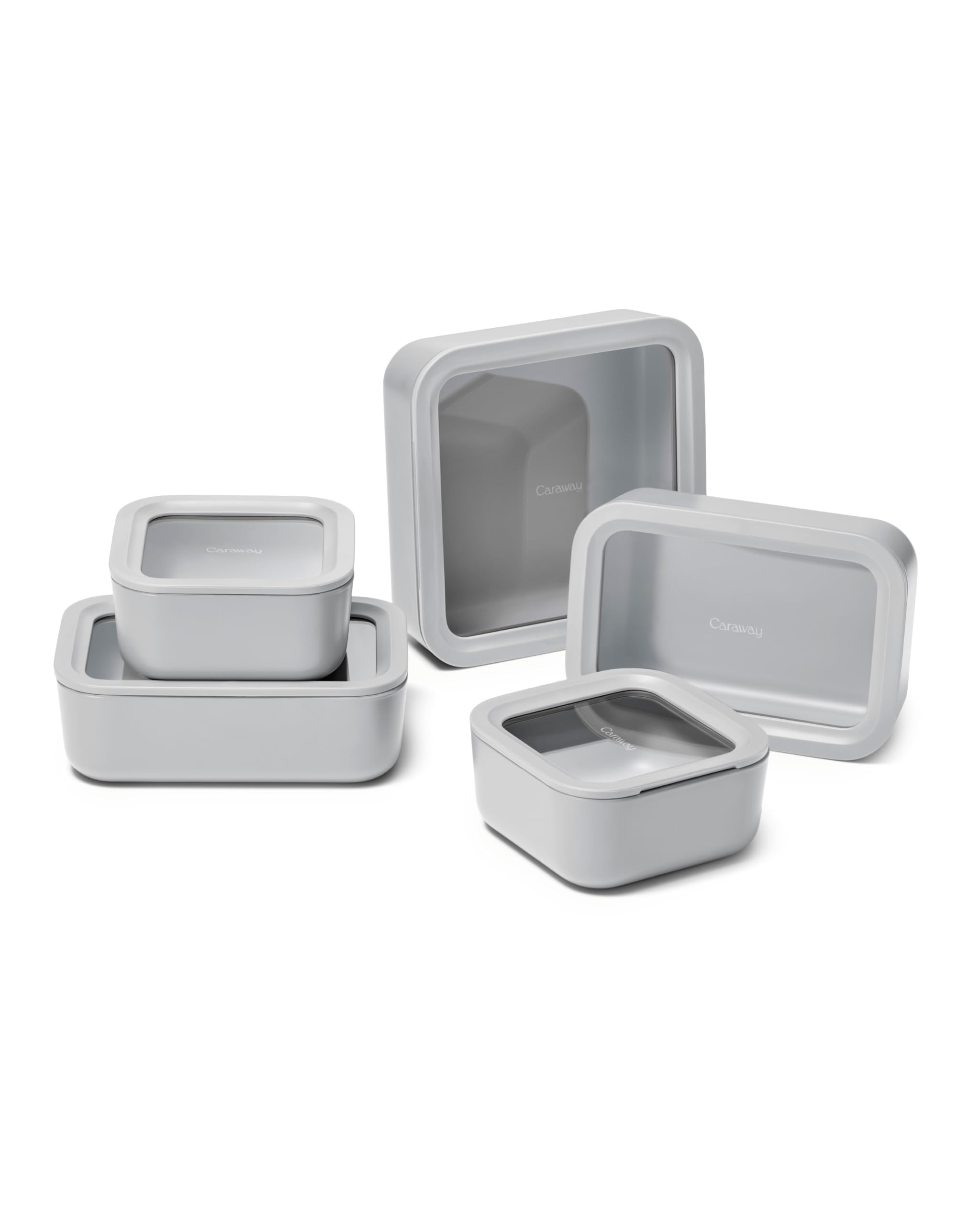 Caraway 13pc Glass Food Storage Container Set - Easy to Store, Non Toxic Lunch Box - with Glass L... | Amazon (US)
