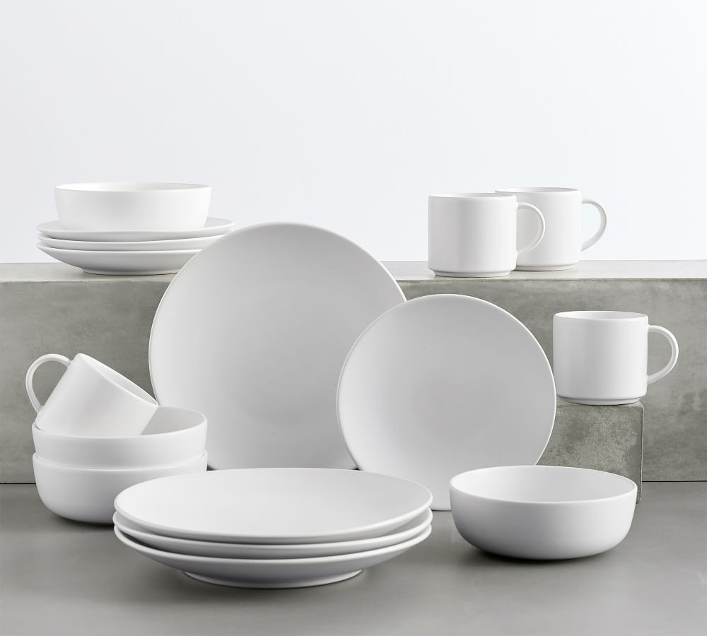 Mason Stoneware 16-Piece Dinnerware Set | Pottery Barn (US)