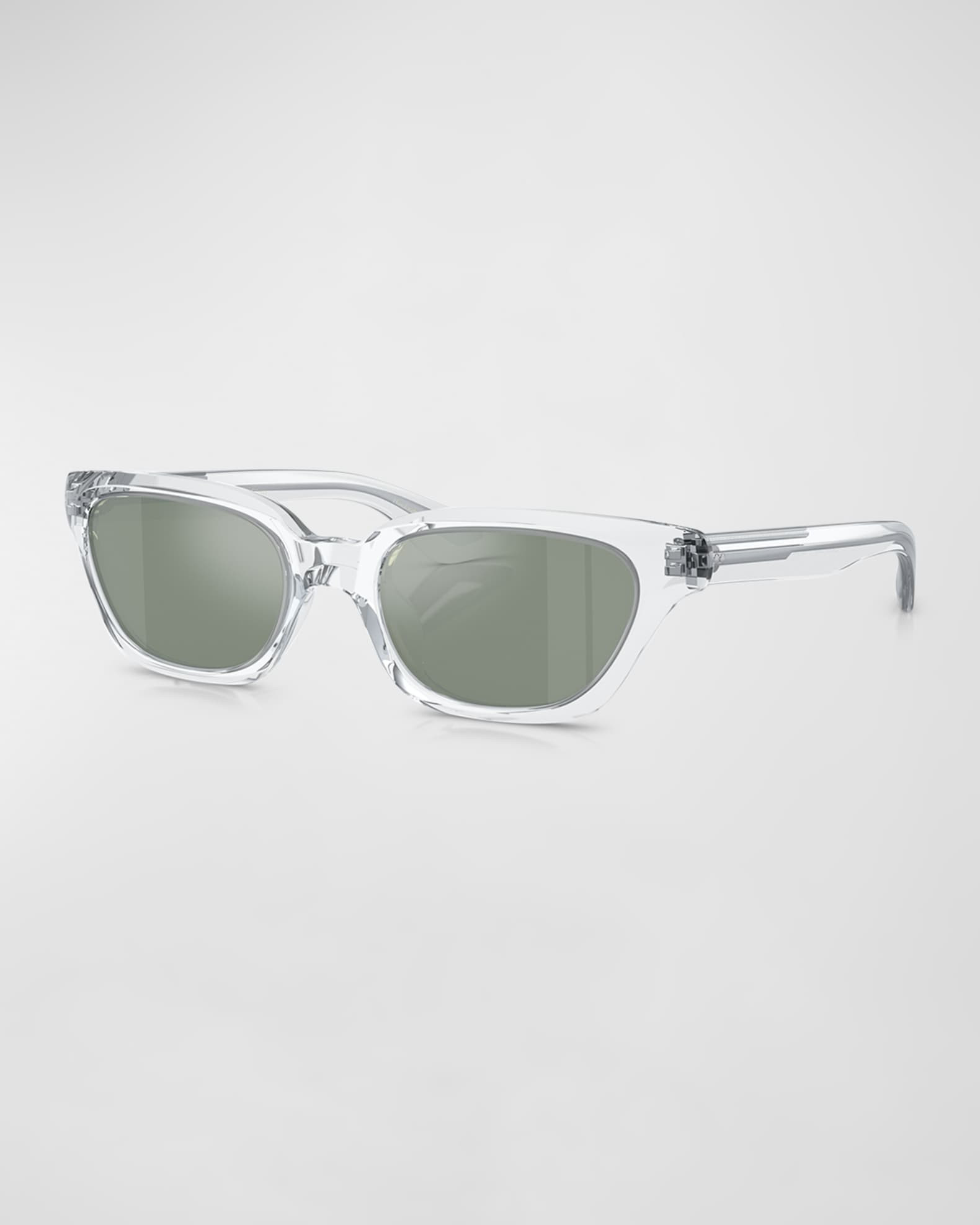 1983c Acetate Rectangle Sunglasses | Neiman Marcus