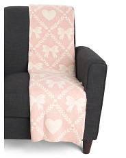 Heart Knitted Throw | Valentine's Day | Marshalls | Marshalls