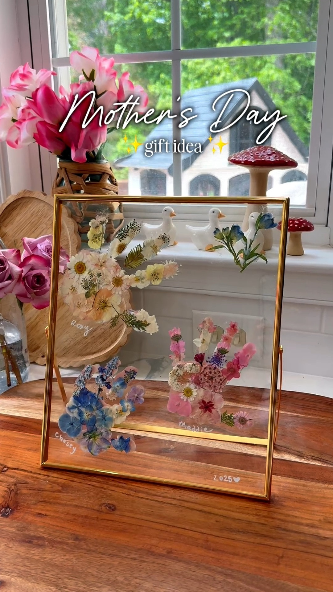 Pressed flower hand print for Mother’s Day! 🌸✨ 

#LTKmomlife #LTKMothersDay #LTKHome