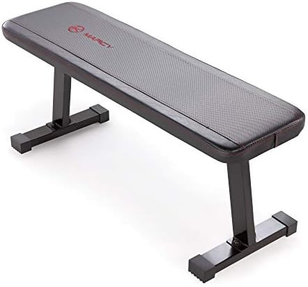Marcy Flat Utility 600 lbs Capacity Weight Bench for Weight Training and Ab Exercises SB-315 , Bl... | Amazon (US)