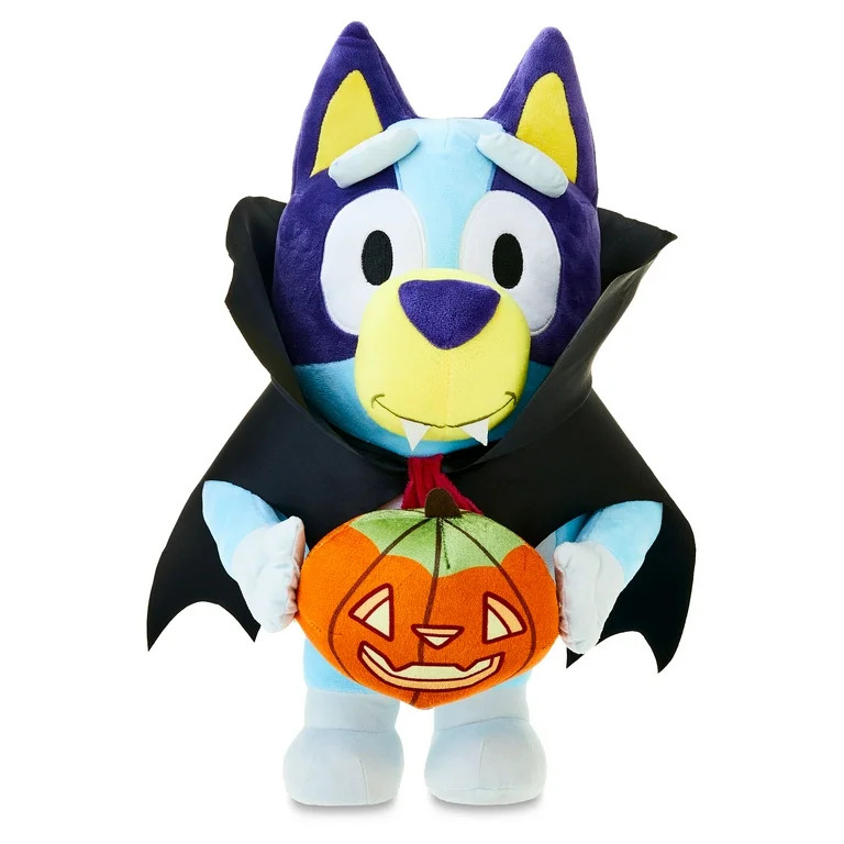 Halloween Vampire Bluey Plush Covered Outdoor Decor Greeter, 18.5 in x 12.6 in x 11.42 in 1.53 lb | Walmart (US)
