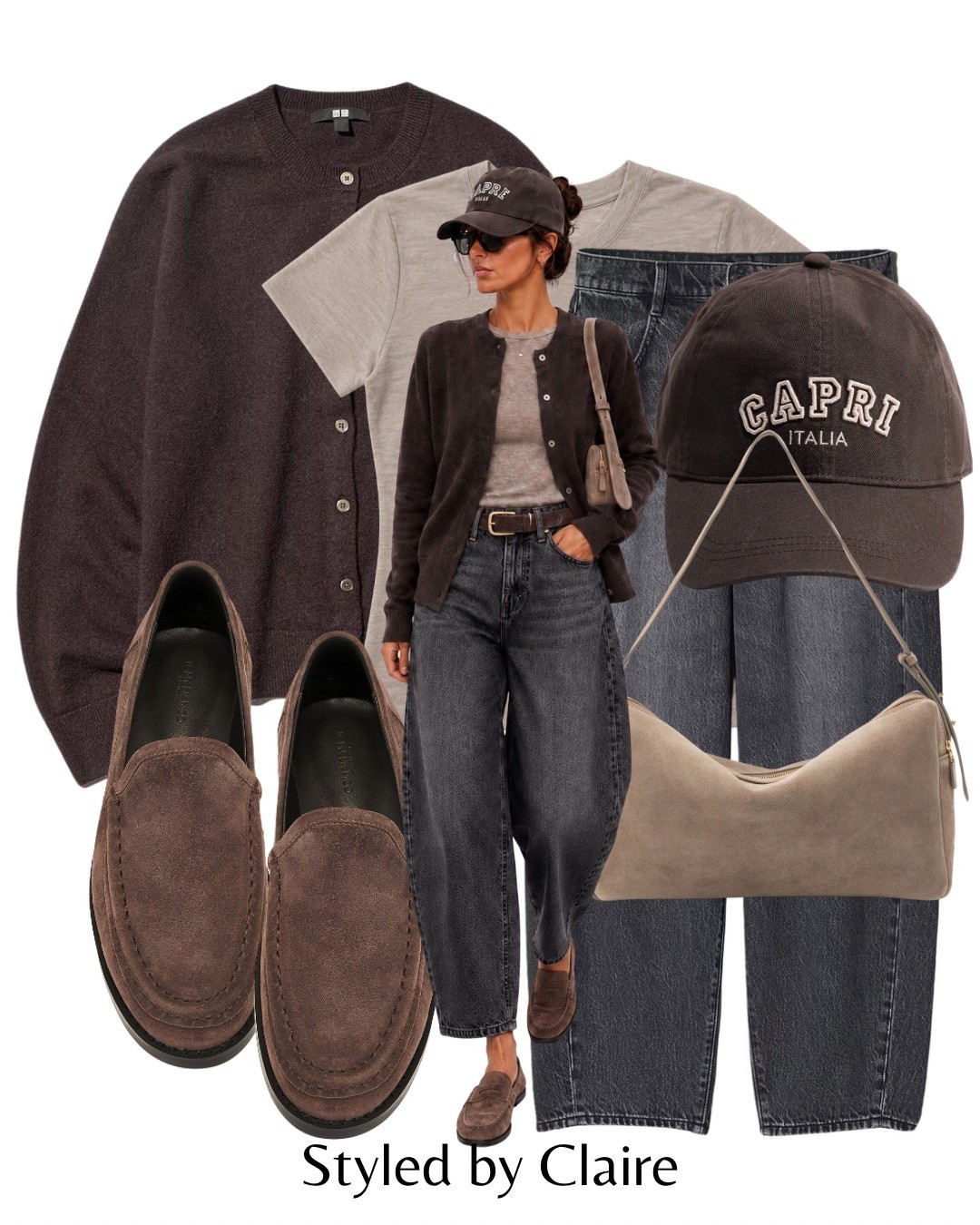 AUTUMN KNITWEAR W/UNIQLO🍁
AD #uniqlolifewear
Tags: chocolate brown cashmere cardigan button up barrel jeans dark grey taupe tshirt sheer loafers suede shoulder bag trousse cap fashion transitional inspo outfit ideas work workwear office city break chic women’s style

#LTKstyletip #LTKworkwear #LTKautumn