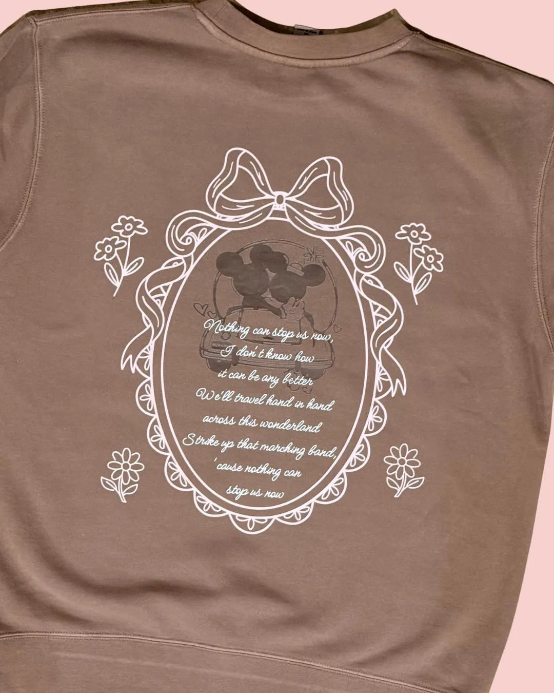 Nothing Can Stop Us Valentine's Mocha-colored Crewneck Sweatshirt - Etsy | Etsy (US)