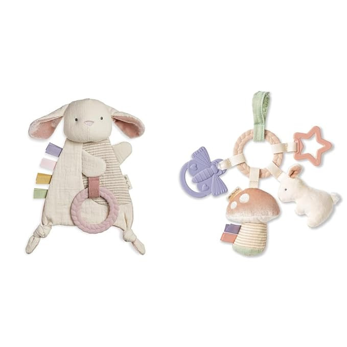 Itzy Ritzy - Bitzy Crinkle Sensory Toy Bunny with Crinkle Sound for Babies & Toddlers - Features ... | Amazon (US)