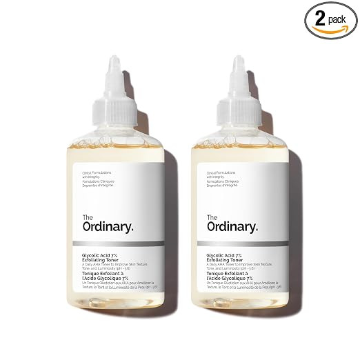 The Ordinary Glycolic Acid 7% Exfoliating Toner, Brightening and Smoothing Daily Toner for More E... | Amazon (US)