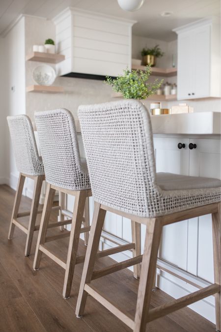 Comfort + beauty that lasts. Our goal is always to create a space that wows, but is equally as enjoyable to spend time in. These counter stools are actually outdoor grade, which means they’ll stay beautiful for years to come even with consistent use! 


#LTKhome