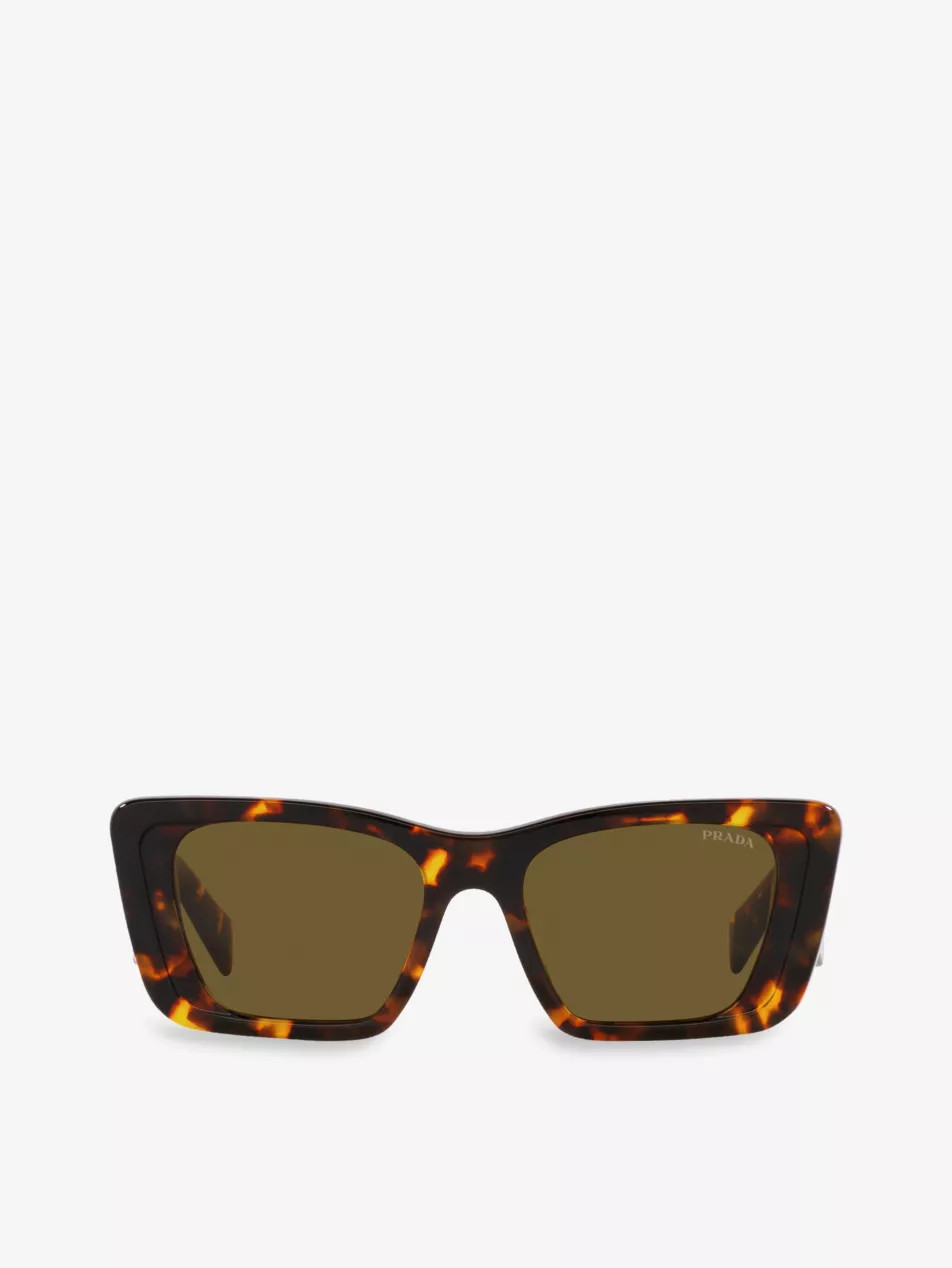 PR 08YS butterfly-shaped tortoiseshell acetate sunglasses | Selfridges