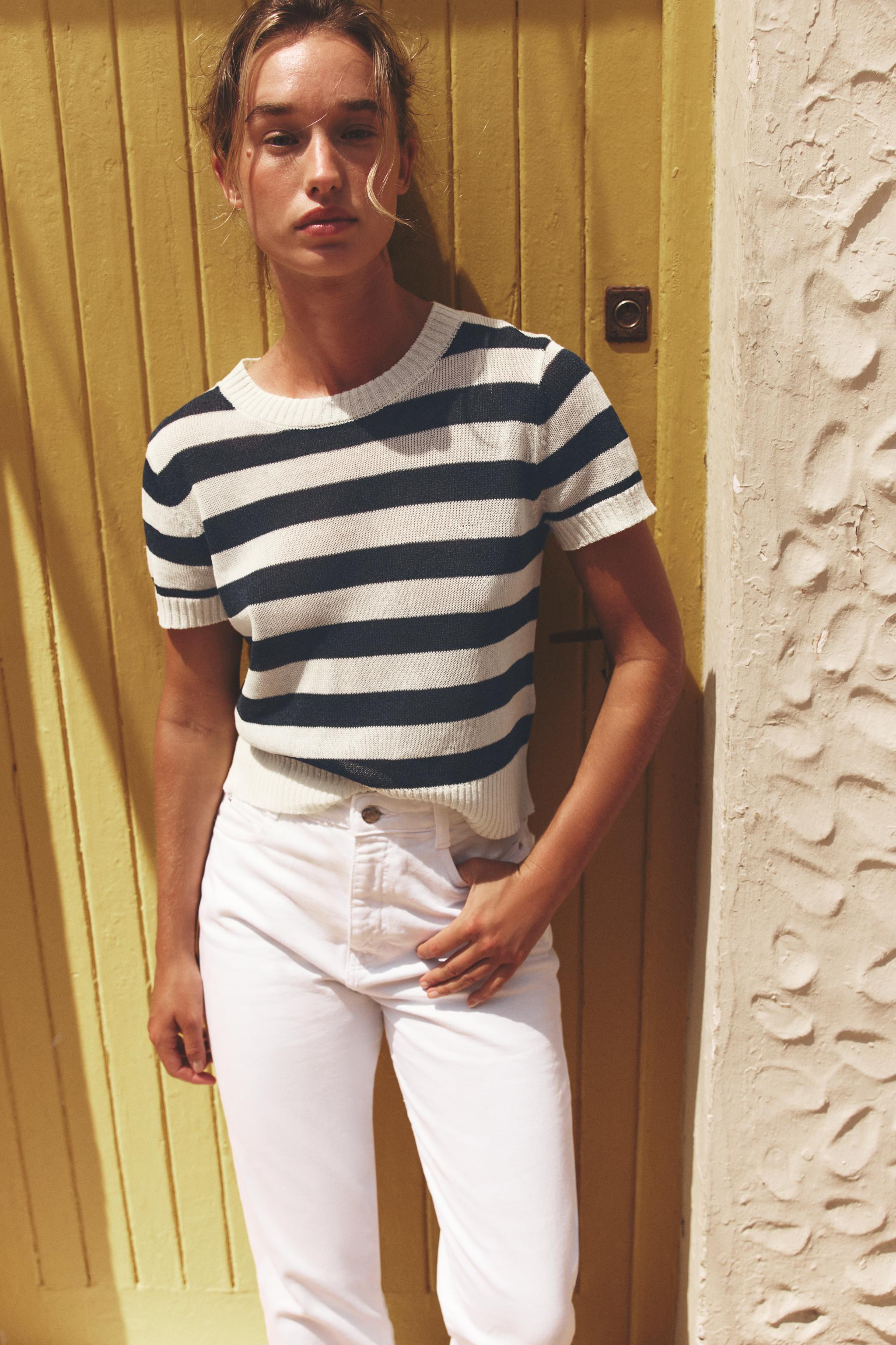 STRIPED KNIT TOP | Zara US