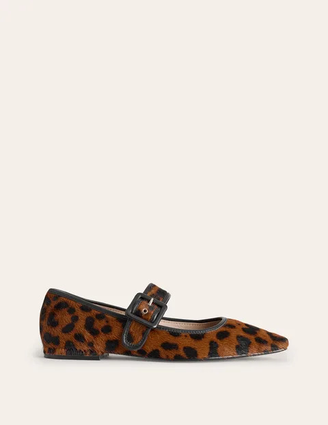 Vic Chisel Toe Mary Janes - Leopard | Boden US | Boden (US)