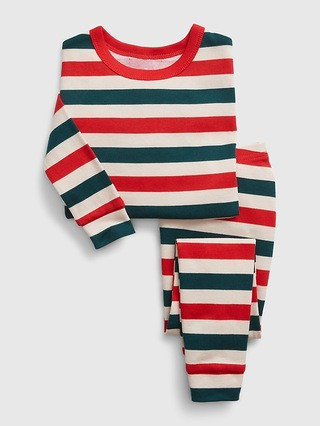 babyGap 100% Organic Cotton Stripe PJ Set | Gap (US)