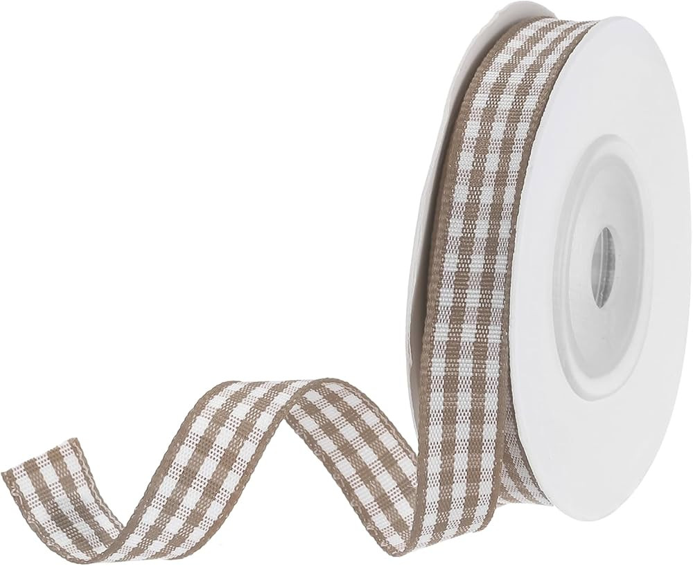 DMiotech 3/8 Inch 10 Yards Gingham Ribbon, Checkered Ribbon Plaid Ribbon for Gift Wrapping Decora... | Amazon (US)