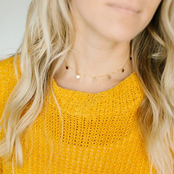 Mini Coin Necklace | Etsy | Etsy (US)