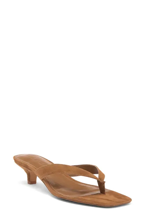 Steve Madden Tracie Flip Flop in Chestnut Suede at Nordstrom, Size 6.5 | Nordstrom