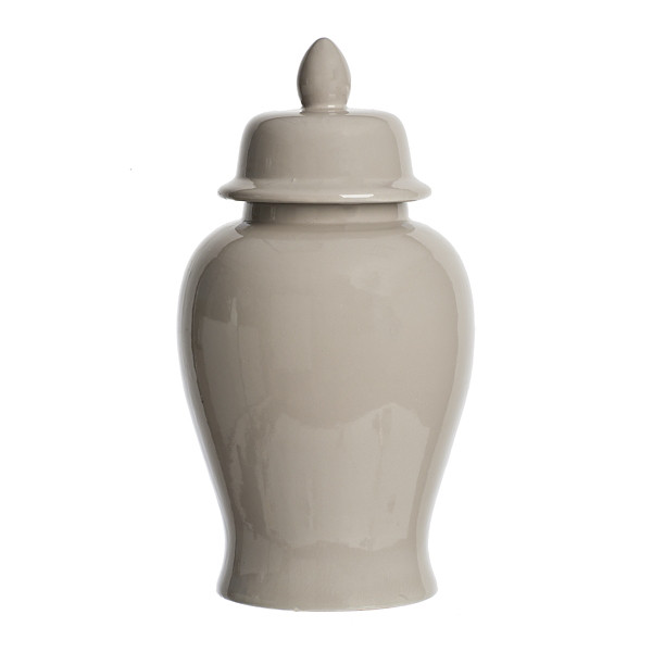 Gray Ginger Ceramic Jar, 18 in. | Kirklands | Kirkland's Home