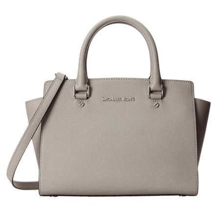MICHAEL Michael Kors Selma Medium Top Zip Satchel - Pearl Grey - 30T3SLMS2L-081 | Walmart (US)