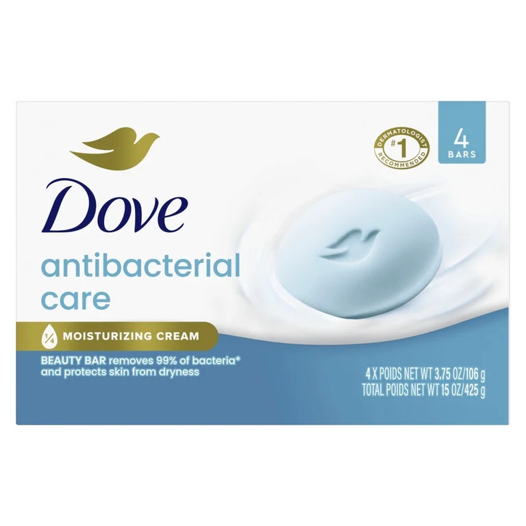 Dove Beauty Bar Soap Antibacterial Care, 3.75 oz - Walmart.com | Walmart (US)