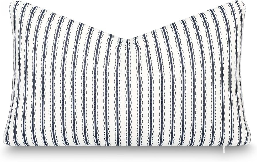 Crumbs Home California Casual Coastal Indoor Outdoor Lumbar Pillow Cover, 12"x20" Water Repellent... | Amazon (US)