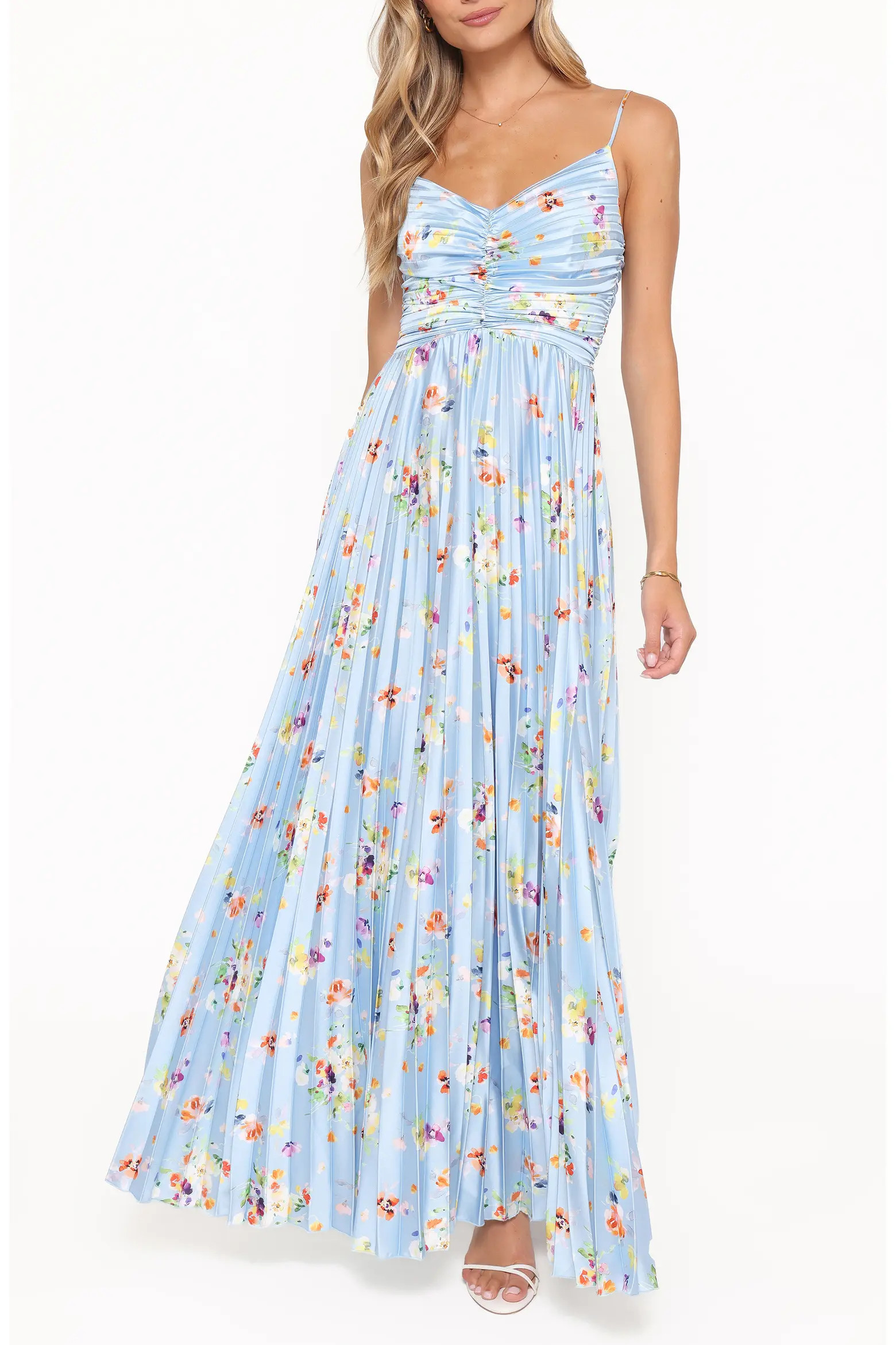 Naira Floral Pleated Maxi Dress (Women) | Nordstrom | Nordstrom