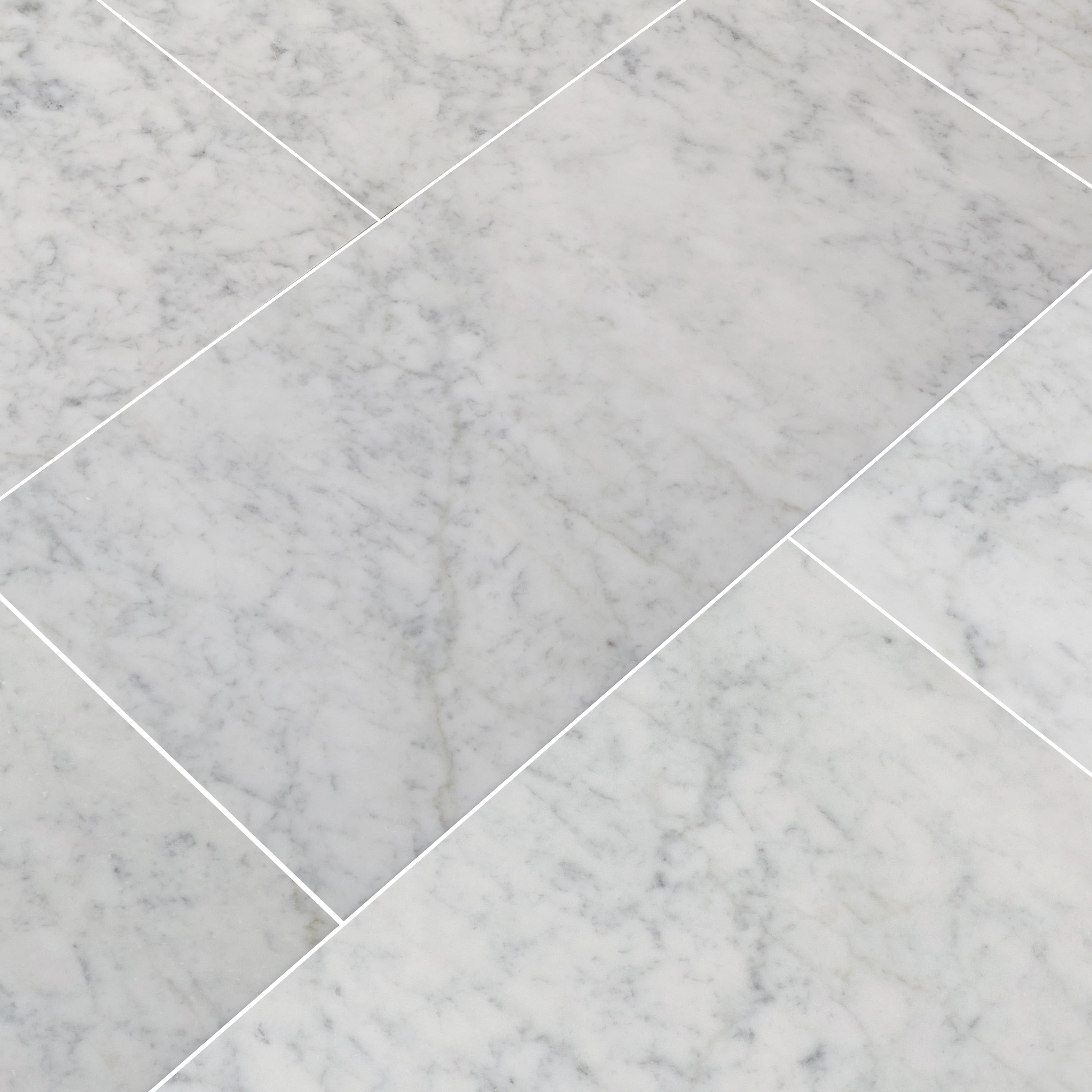 Carrara White 12 in. x 24 in. Polished Marble Floor and Wall Tile | Wayfair North America